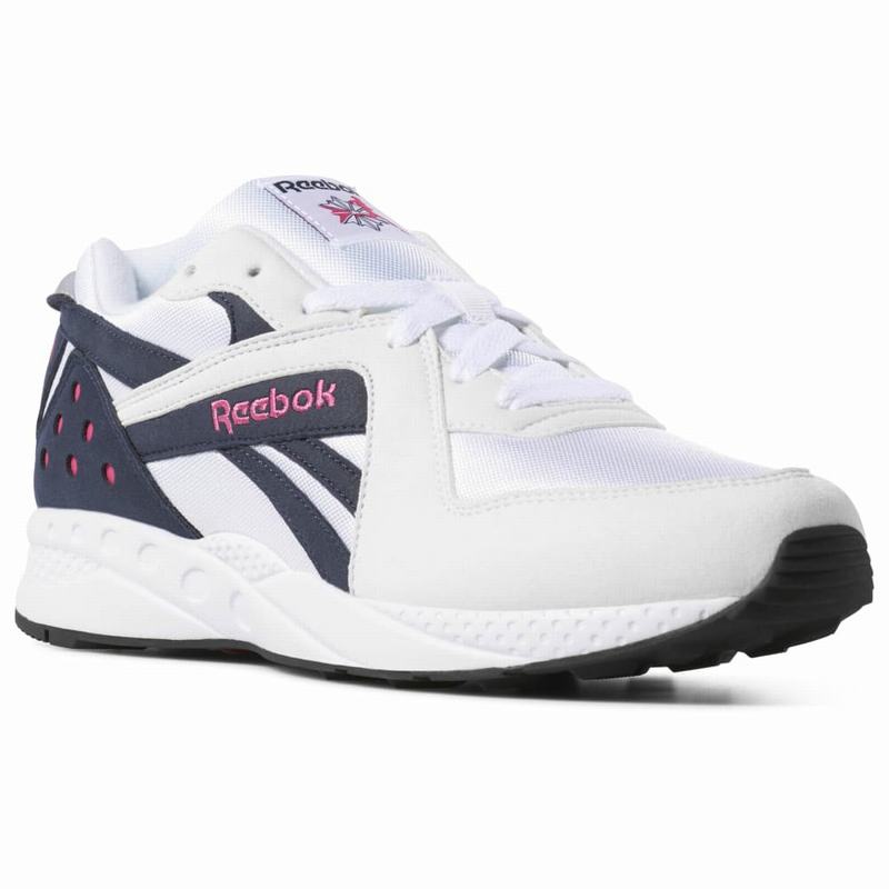 Reebok Pyro Tenisky Damske - Biele/Námornícka Modrá/Ruzove/Čierne RP9789TW